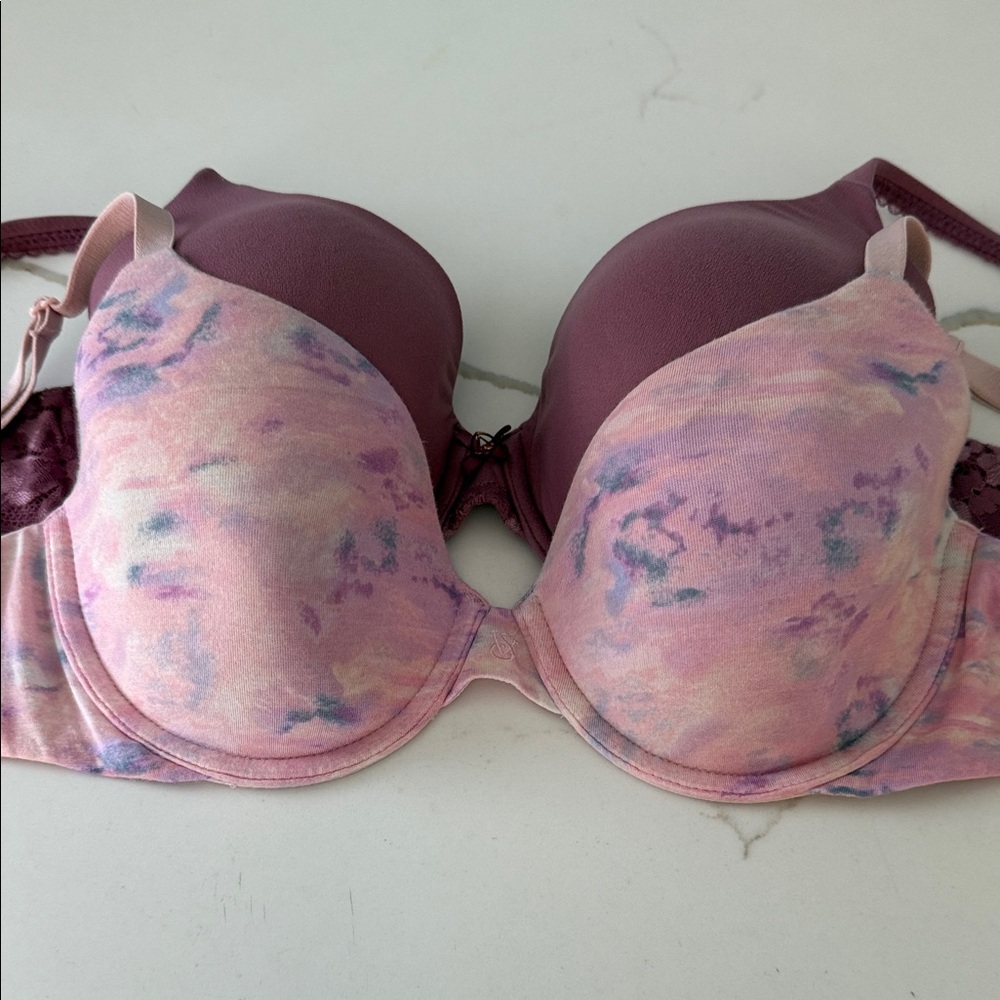 Victoria Secret 2 bra bundle Elegant Pink and Purple Women's Bra